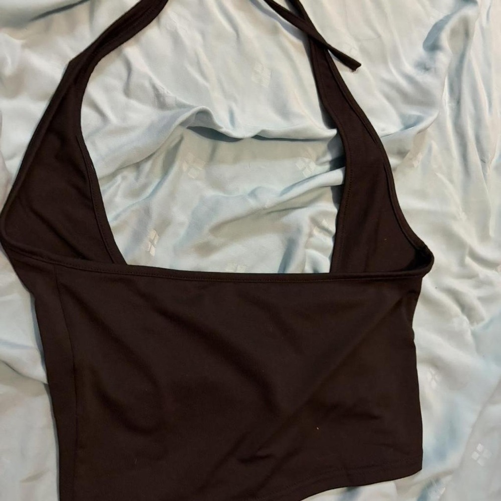 Black Halter Crop Top